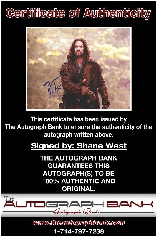 Shane West — Shane West authentic signed celebrity 8x10 photo W/Cert Autographed 40216i1, изображение 2