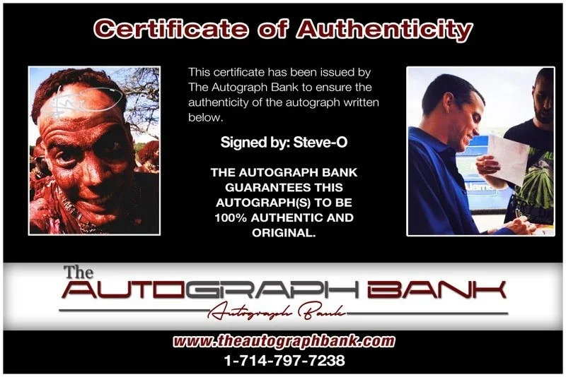 Steve-O — Steve-O authentic signed celebrity 8x10 photo W/Certificate Autographed (D5), image 2