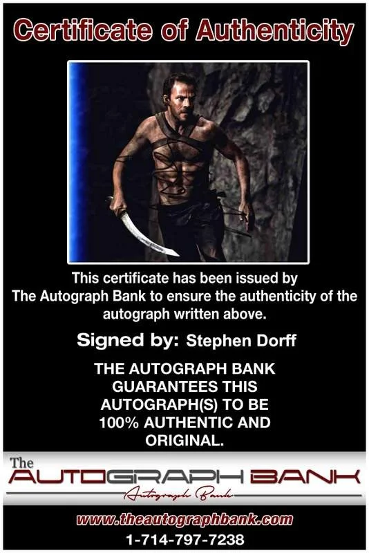 Stephen Dorff — Stephen Dorff signed celebrity 8x10 photo W/Certificate (B0001), image 2