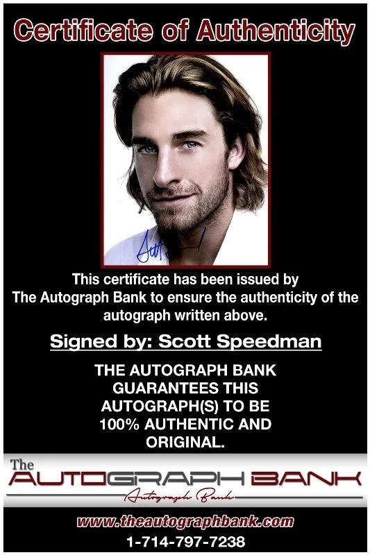 Scott Speedman — Scott Speedman authentic signed celebrity 8x10 photo W/Cert Autographed 2616f, изображение 2