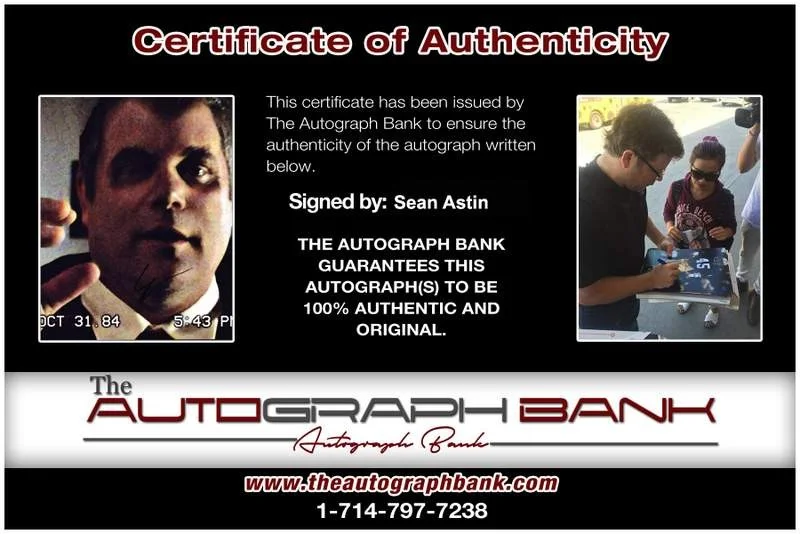 Sean Astin — Sean Astin signed celebrity 8x10 photo W/Certificate (C6), изображение 2