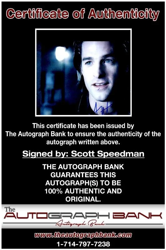 Scott Speedman — Scott Speedman authentic signed celebrity 8x10 photo W/Cert Autographed 2616b, изображение 2