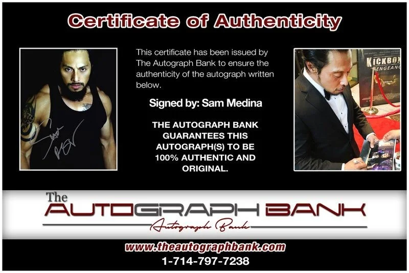 Sam Medina — Sam Medina authentic signed celebrity 8x10 photo W/Cert Autographed D8, image 2
