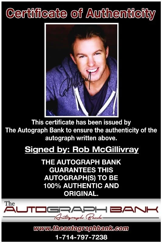Rob McGillivray — Rob McGillivray authentic signed celebrity 8x10 photo W/Cert Autographed 51816i1, изображение 2