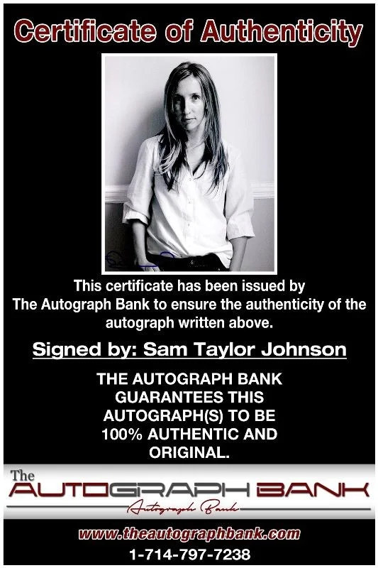 Sam Taylor Johnson — Sam Taylor Johnson authentic signed celebrity 8x10 photo |CERT Autographed 2616b, image 2