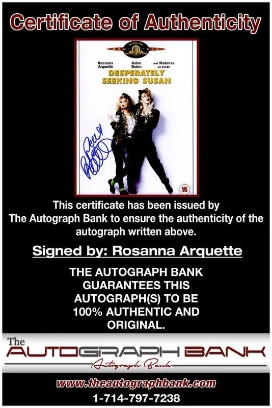Rosanna Arquette — Rosanna Arquette authentic signed celebrity 8x10 photo W/Cert Autographed C3, image 2