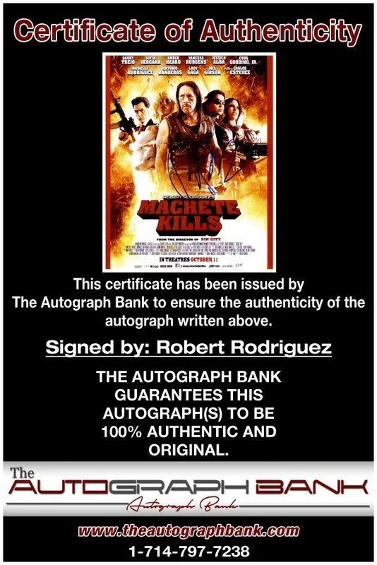 Robert Rodriguez — Robert Rodriguez authentic signed celebrity 8x10 photo W/Cert Autographed C6, image 2