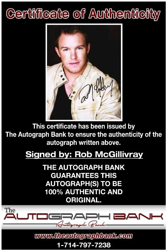 Rob McGillivray — Rob McGillivray authentic signed celebrity 8x10 photo W/Cert Autographed 51816l1, image 2