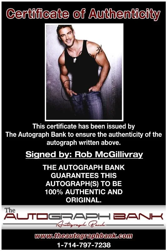 Rob McGillivray — Rob McGillivray authentic signed celebrity 8x10 photo W/Cert Autographed 51816e1, image 2