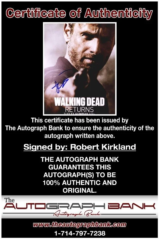 Robert Kirkland — Robert Kirkland authentic signed celebrity 8x10 photo W/Cert Autographed 1716a1, image 2