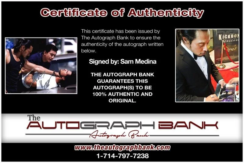 Sam Medina — Sam Medina authentic signed celebrity 8x10 photo W/Cert Autographed D4, image 2