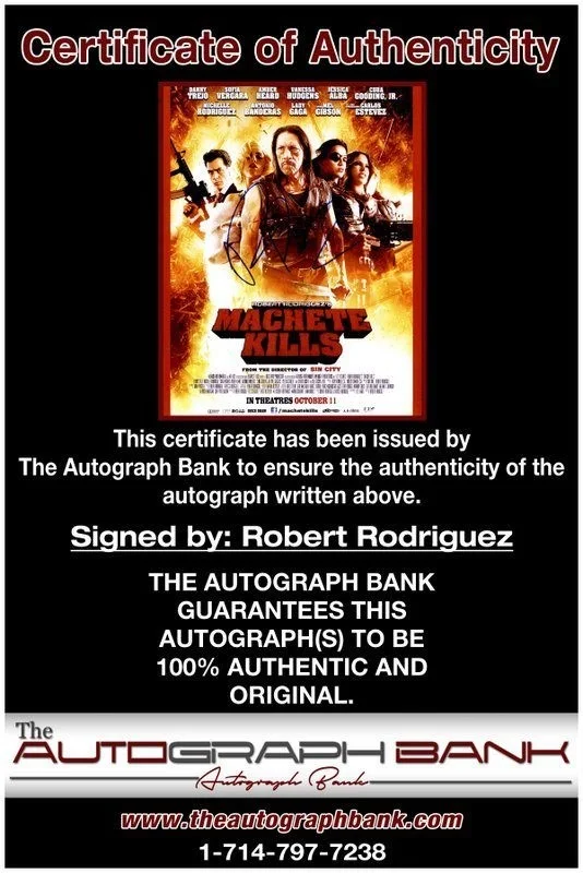 Robert Rodriguez — Robert Rodriguez authentic signed celebrity 8x10 photo W/Cert Autographed C12, изображение 2