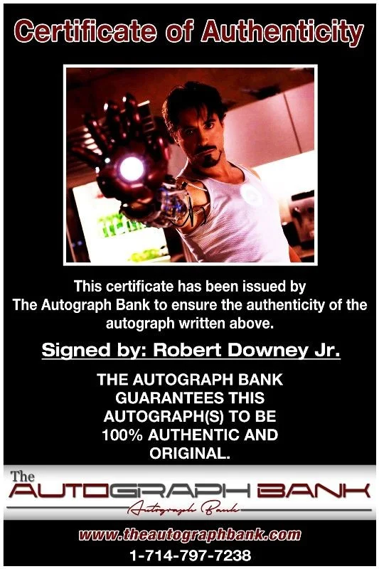 Robert Downey — Robert Downey authentic signed celebrity 8x10 photo W/Cert Autographed 41916a1, image 2