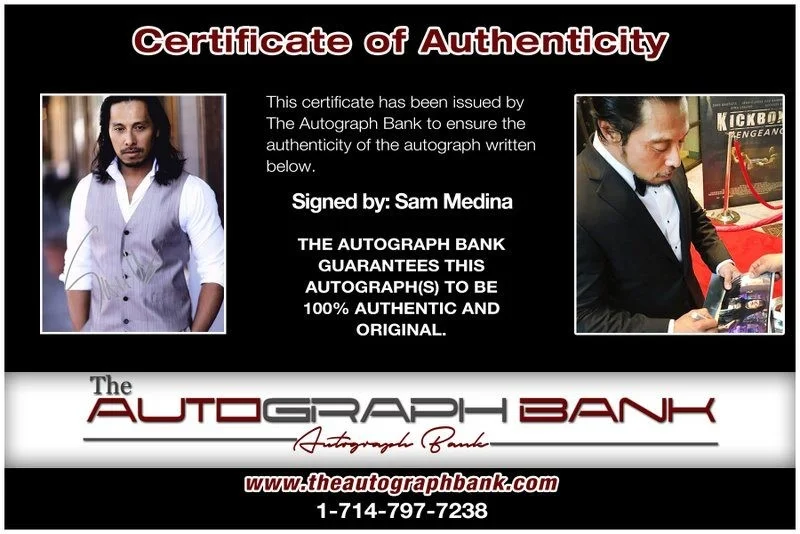 Sam Medina — Sam Medina authentic signed celebrity 8x10 photo W/Cert Autographed D13, image 2