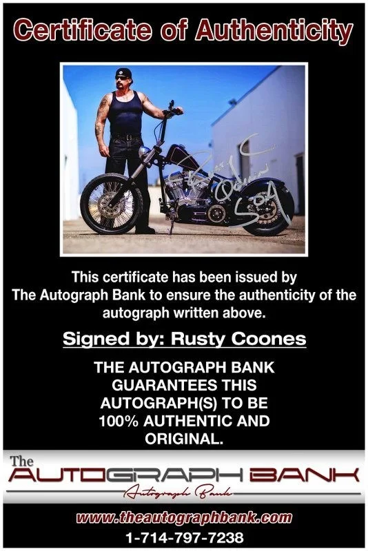 Rusty Coones — Rusty Coones authentic signed celebrity 8x10 photo W/Cert Autographed D6, image 2