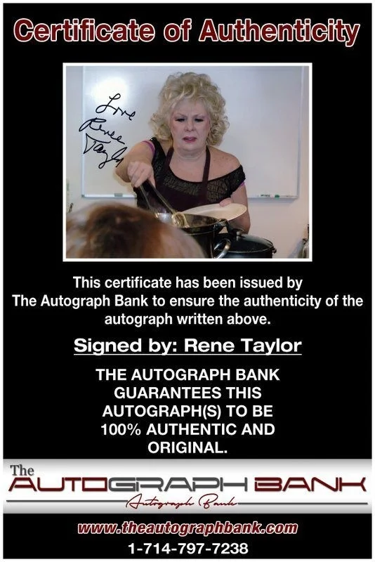 Renee Taylor — Renee Taylor authentic signed celebrity 8x10 photo W/Cert Autographed C1, изображение 2