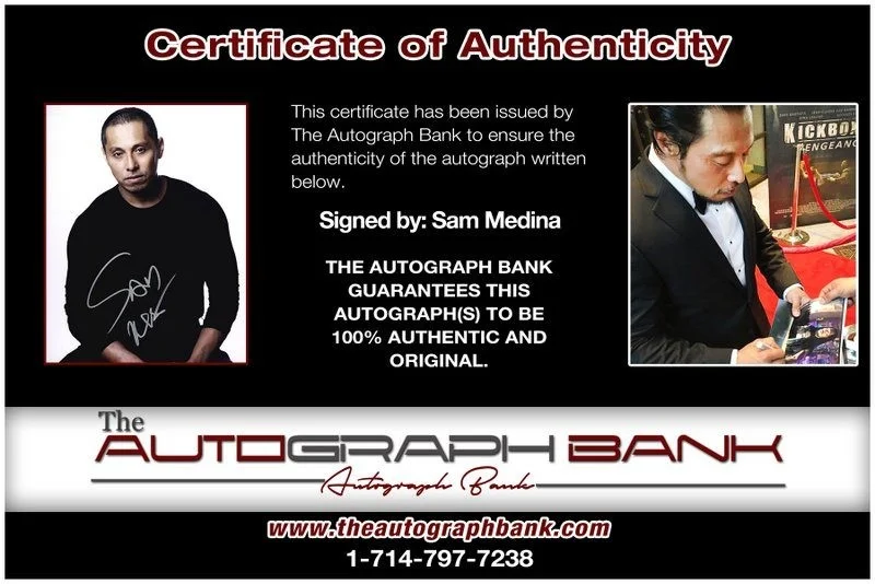 Sam Medina — Sam Medina authentic signed celebrity 8x10 photo W/Cert Autographed D5, image 2