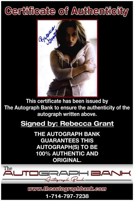 Rebecca Grant — Rebecca Grant authentic signed model 8x10 photo W/Cert Autographed A0014, изображение 2