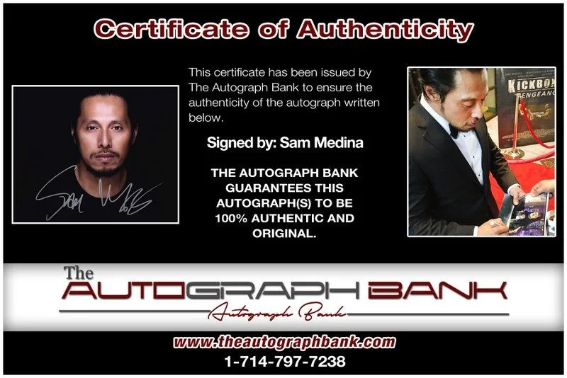 Sam Medina — Sam Medina authentic signed celebrity 8x10 photo W/Cert Autographed D18, image 2