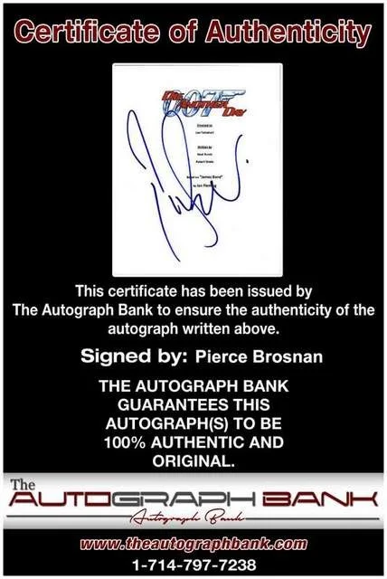 Pierce Brosnan — Pierce Brosnan authentic signed celebrity 8x10 photo W/Cert Autographed (B0307), изображение 2