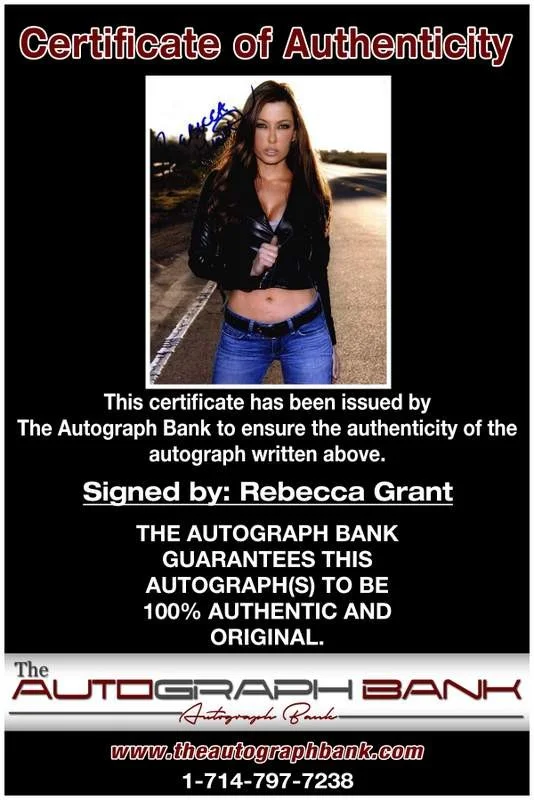 Rebecca Grant — Rebecca Grant authentic signed model 8x10 photo W/Cert Autographed A0009, изображение 2