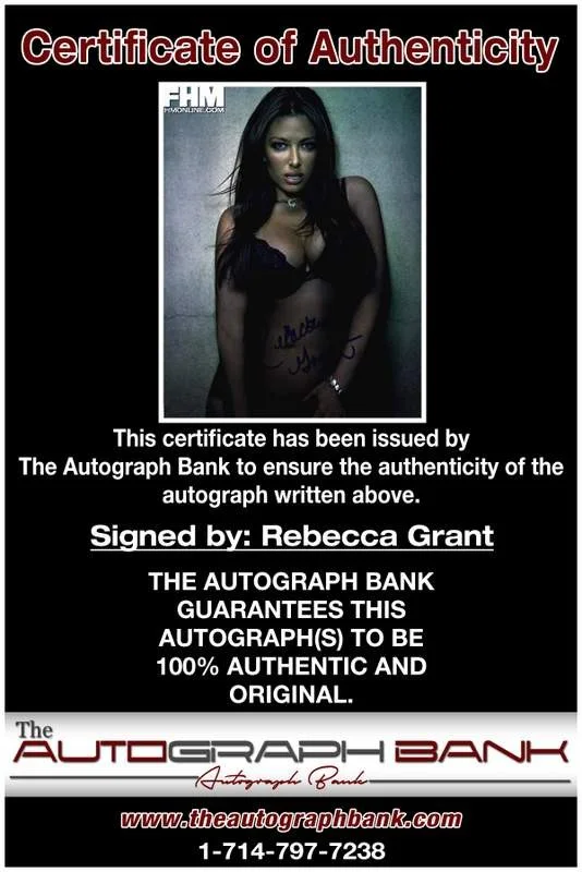 Rebecca Grant — Rebecca Grant authentic signed model 8x10 photo W/Cert Autographed A0002, изображение 2