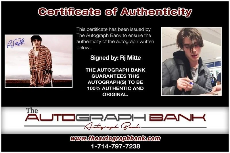 Rj Mitte — Rj Mitte authentic signed celebrity 8x10 photo W/Certificate Autographed (C7), image 2