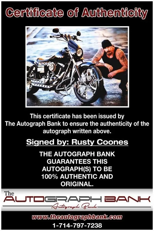 Rusty Coones — Rusty Coones authentic signed celebrity 8x10 photo W/Cert Autographed D4, image 2