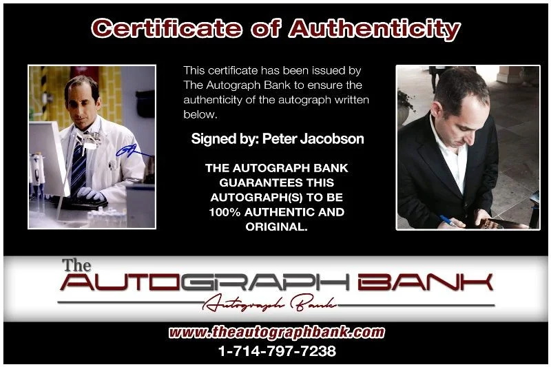 Peter Jacobson — Peter Jacobson authentic signed celebrity 8x10 photo W/Cert Autographed 2616b, image 2