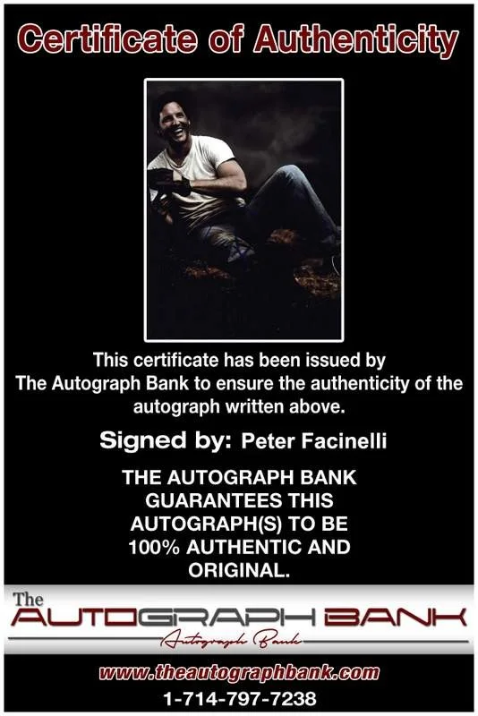 Peter Facinelli — Peter Facinelli signed celebrity 8x10 photo W/Certificate (C13), изображение 2