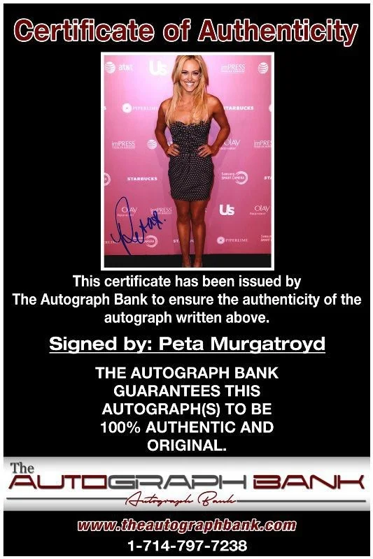 Peta Murgatroyd — Peta Murgatroyd authentic signed celebrity 8x10 photo W/Cert Autographed 1316a1, изображение 2
