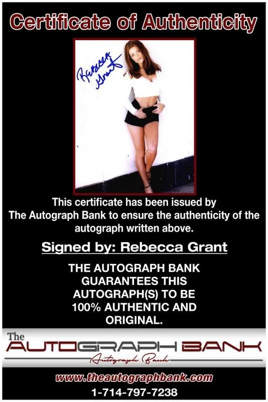Rebecca Grant — Rebecca Grant authentic signed model 8x10 photo W/Cert Autographed A0015, изображение 2