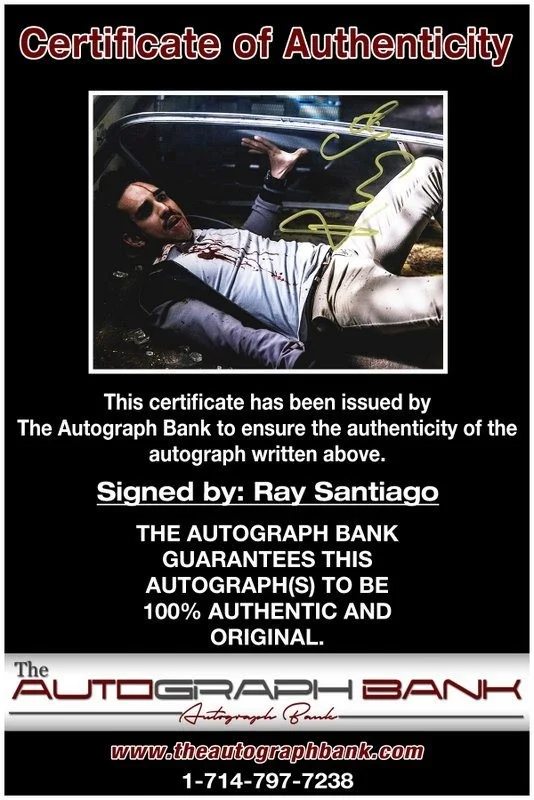 Ray Santiago — Ray Santiago authentic signed celebrity 8x10 photo W/Cert Autographed D1, изображение 2