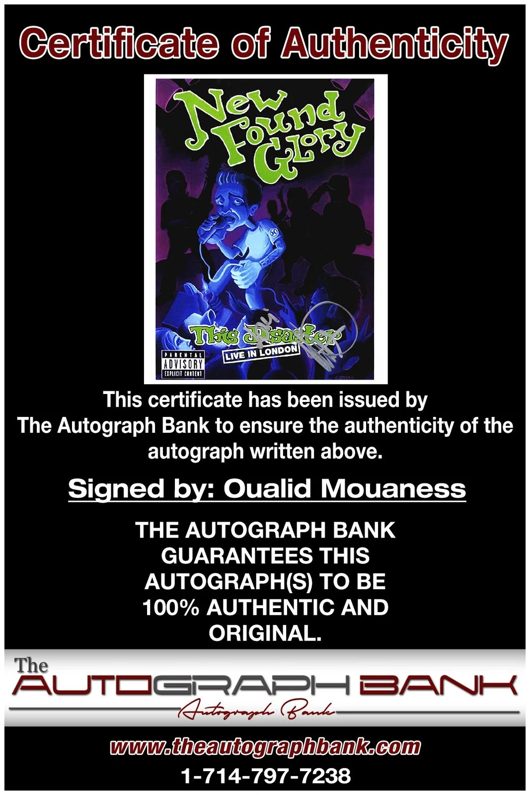Oualid Mouaness — Oualid Mouaness authentic signed celebrity 8x10 photo W/Cert Autographed A2, image 2