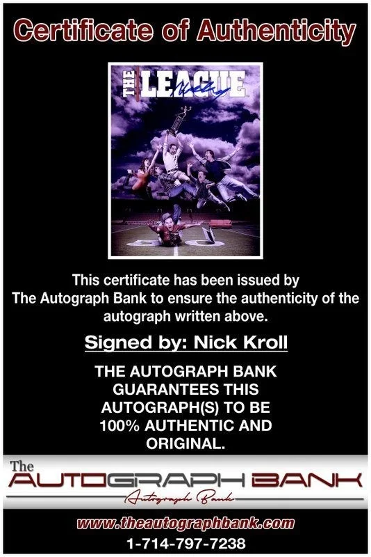 Nick Kroll — Nick Kroll authentic signed celebrity 8x10 photo W/Cert Autographed C1, image 2