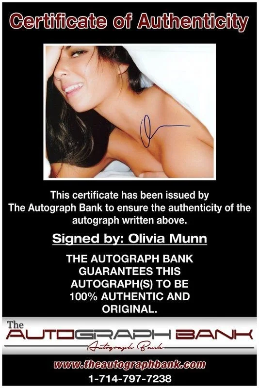 Olivia Munn — Olivia Munn authentic signed celebrity 8x10 photo W/Cert Autographed C2, image 2