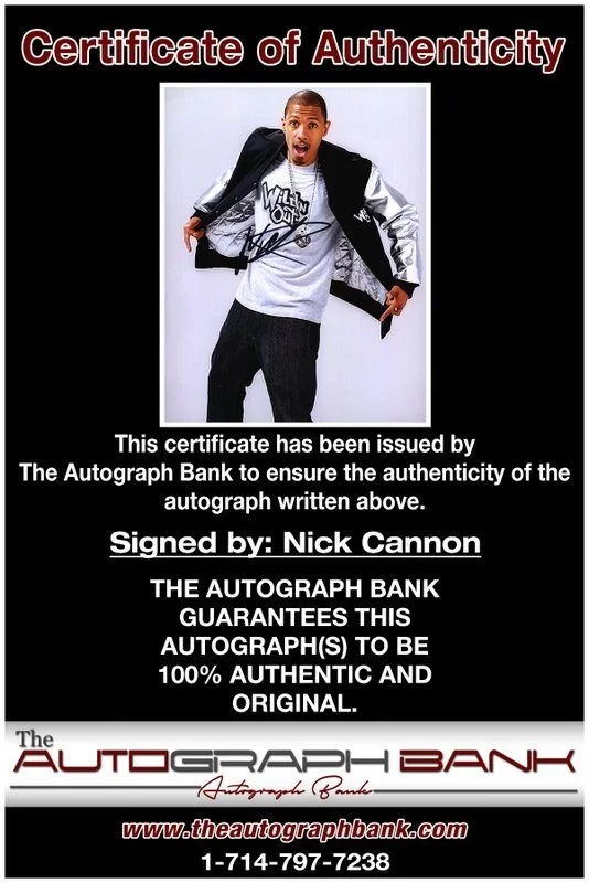 Nick Cannon — Nick Cannon authentic signed celebrity 8x10 photo W/Cert Autographed D15, image 2