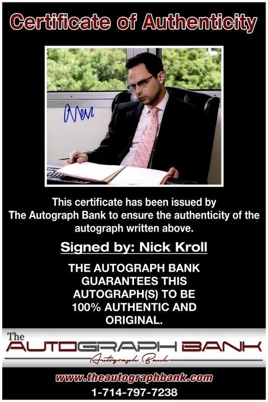 Nick Kroll — Nick Kroll authentic signed celebrity 8x10 photo W/Cert Autographed C5, image 2