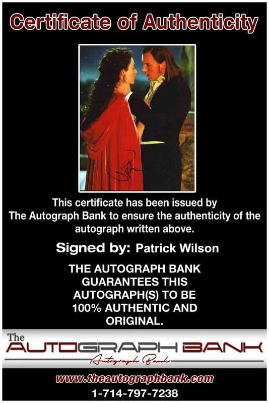 Patrick Wilson — Patrick Wilson signed celebrity 8x10 photo W/Certificate (A4), image 2