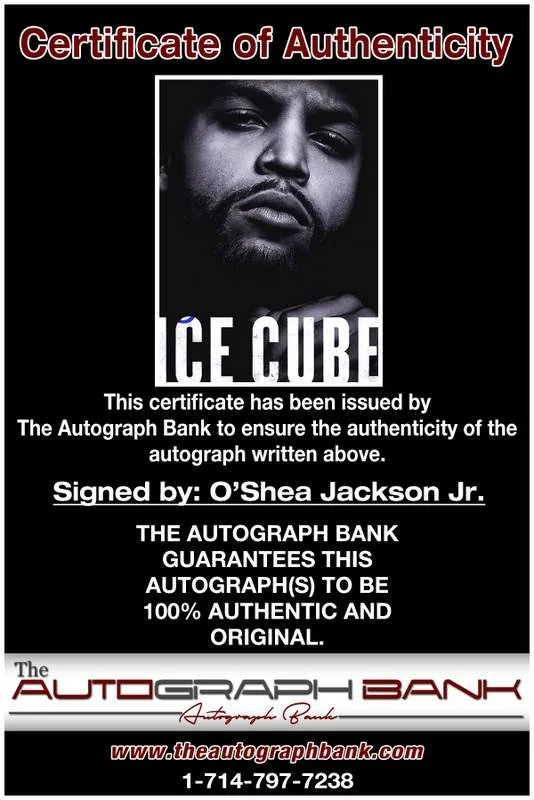 O'Shea Jackson — O'Shea Jackson authentic signed celebrity 8x10 W/Certificate Autographed (A0001), image 2