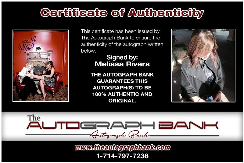 Melissa Rivers — Melissa Rivers authentic signed celebrity 8x10 photo W/Cert Autographed 125d1, image 2