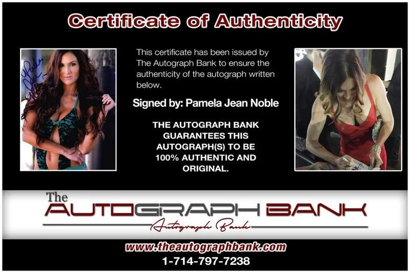 Pamela Jean Noble — Pamela Jean Noble authentic signed model 8x10 photo W/Cert Autographed A0008, image 2