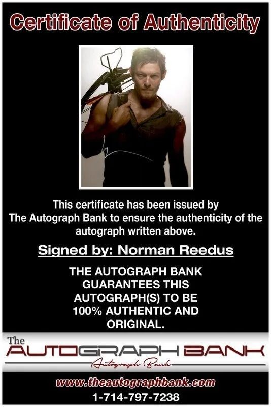 Norman Reedus — Norman Reedus authentic signed celebrity 8x10 photo W/Cert Autographed C1, изображение 2