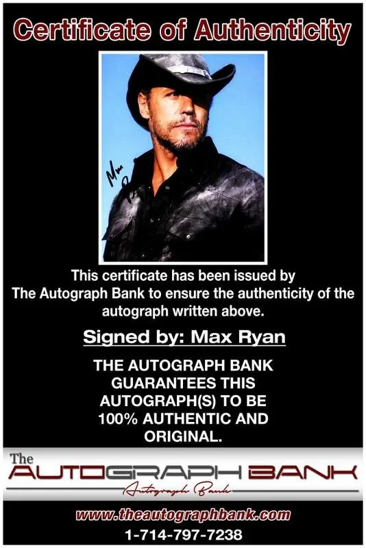 Max Ryan — Max Ryan authentic signed celebrity 8x10 photo W/Certificate Autographed (A6), image 2