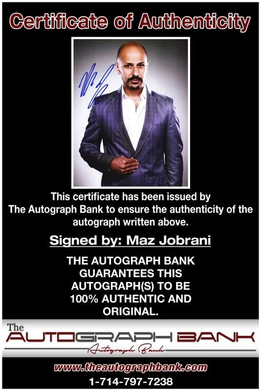 Maz Jobrani — Maz Jobrani authentic signed celebrity 8x10 photo W/Cert Autographed A5, изображение 2