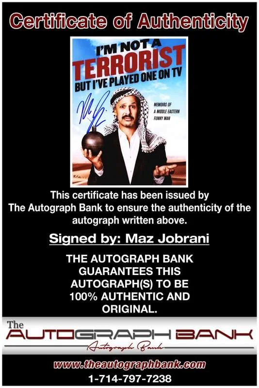 Maz Jobrani — Maz Jobrani authentic signed celebrity 8x10 photo W/Cert Autographed A6, изображение 2