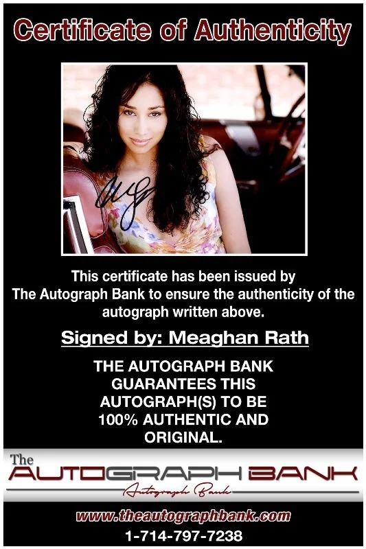 Meaghan Rath — Meaghan Rath authentic signed celebrity 8x10 photo W/Cert Autographed 125b1, image 2