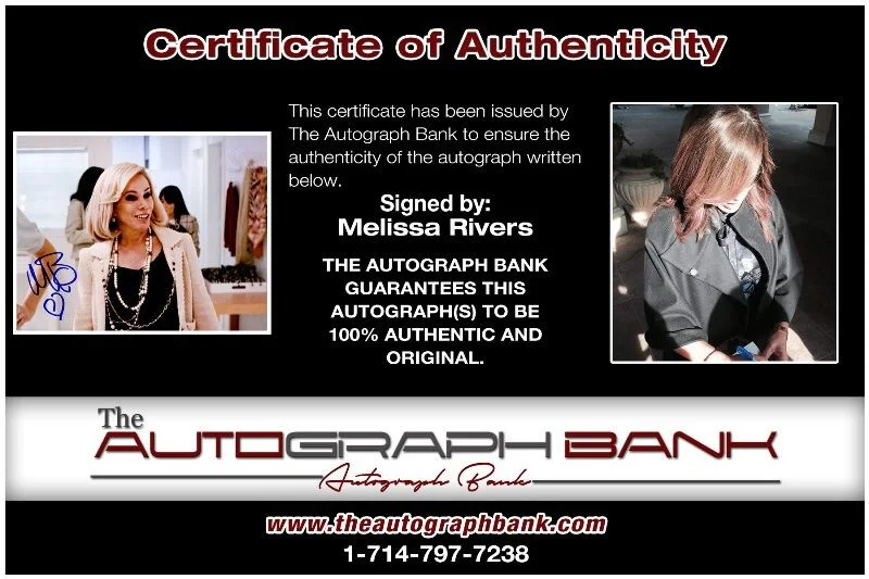 Melissa Rivers — Melissa Rivers authentic signed celebrity 8x10 photo W/Cert Autographed 125c1, изображение 2