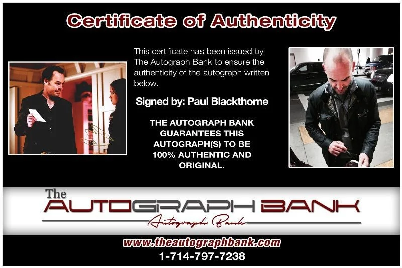 Paul Blackthorne — Paul Blackthorne authentic signed celebrity 8x10 photo |CERT Autographed 1316b3, изображение 2