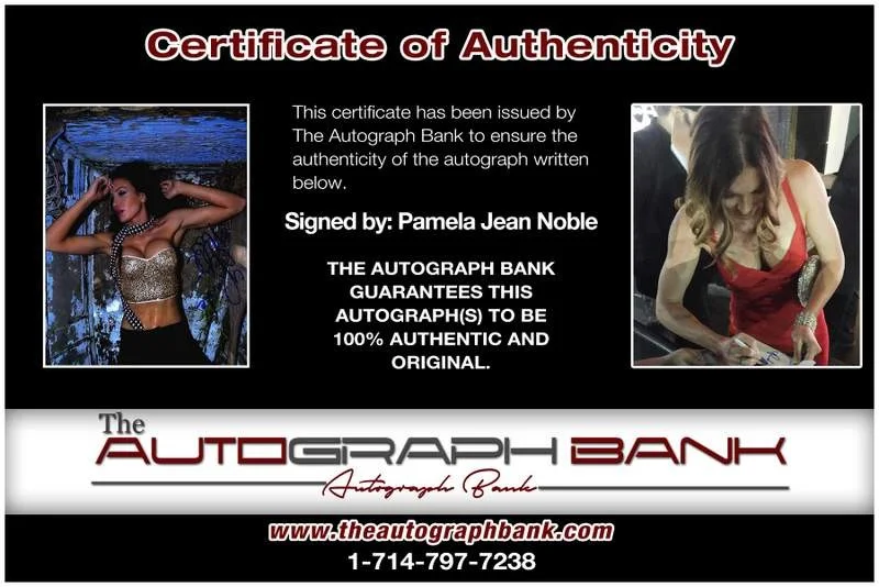 Pamela Jean Noble — Pamela Jean Noble authentic signed model 8x10 photo W/Cert Autographed A0017, image 2